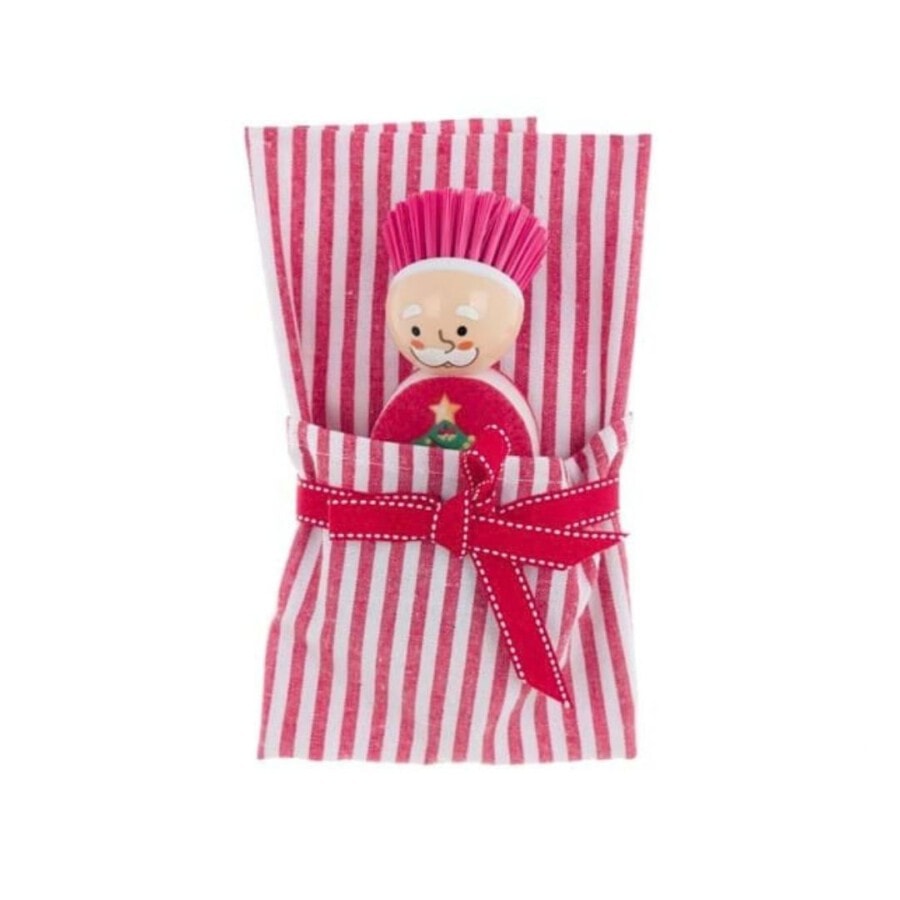mariclo-set-geschirrtuch-buerste-schwamm-stripes-xmas